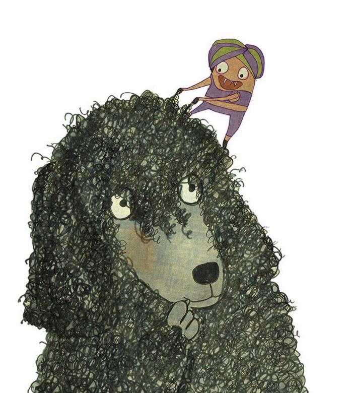 Bobby the black poodle desperately needs a haircut – but overcoming shyness isn't easy! One haircut please, Autorin: Dana Grigorcea, Illustratorin: Anna Luchs, © 2018 Baeschlin