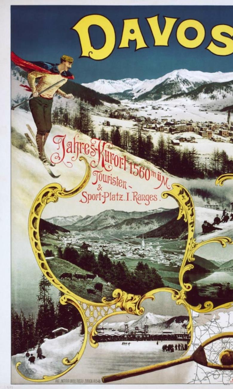 Póster promocional de Davos, 1901
