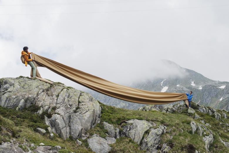 En 2014, FREITAG a créé un tout nouveau textile biodégradable, le F-ABRIC, qui est produit en Europe © Lukas Wassmann