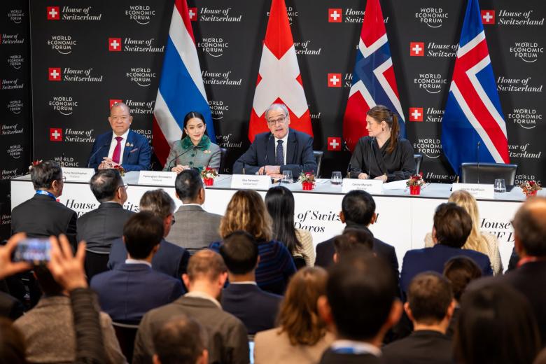 Unterzeichnung des EFTA-Freihandelsabkommens mit dem Königreich Thailand 