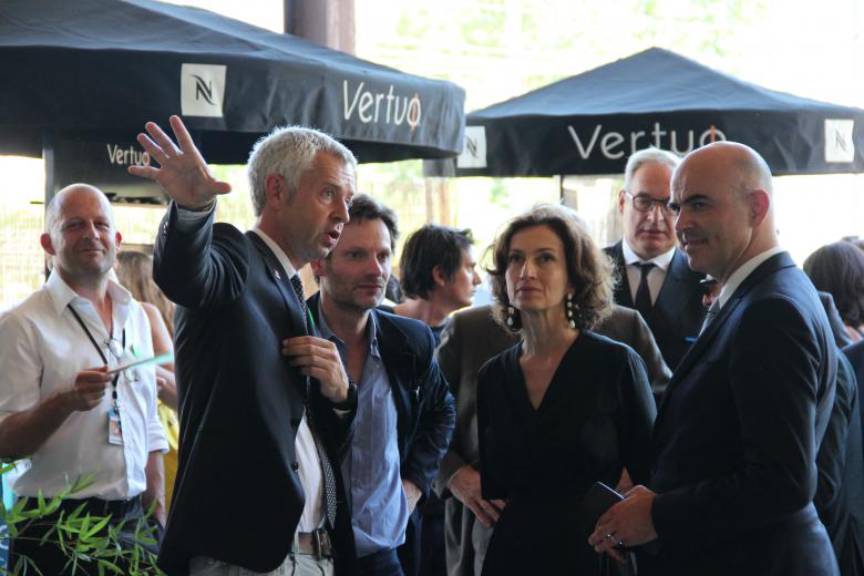 Alain Berset et Audrey Azoulay aux Rencontres d'Arles 2016