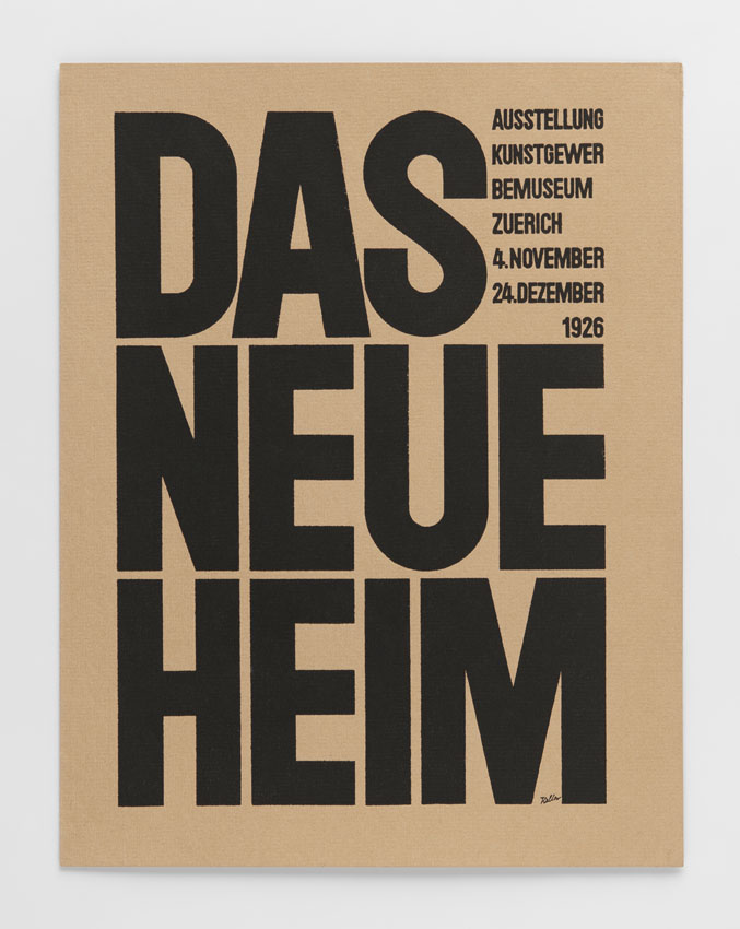 Ernst Keller, Das neue Heim (The New Home – exhibition at the Zurich School of Arts and Crafts), invitation card, 1926, letterpress, Museum für Gestaltung Zürich, graphics collection, © Sonia Petignat-Keller 