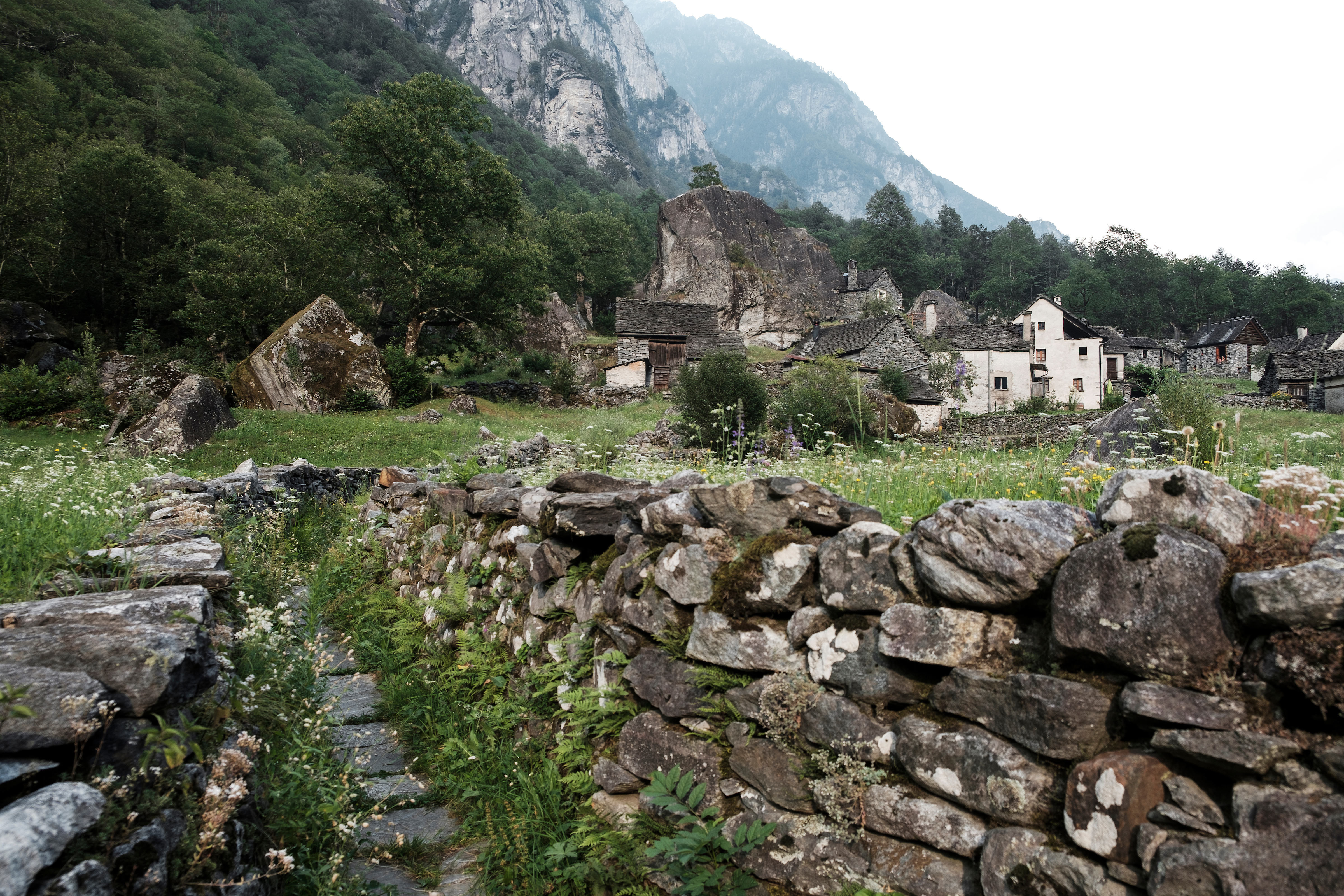 Le village de Sabbione, dans le Val Bavona. © Claudio Bader