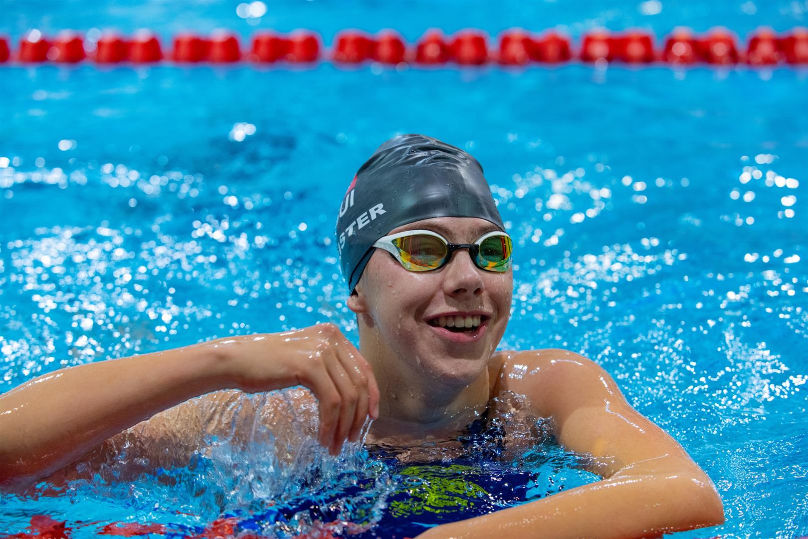 Nora Meister lors des Championnats d'Europe de natation à Funchal en 2021.