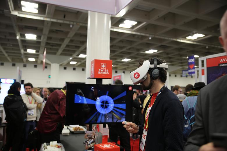 SwissGames Pavilion at GDC 2019 - Photo Perrine Huber 