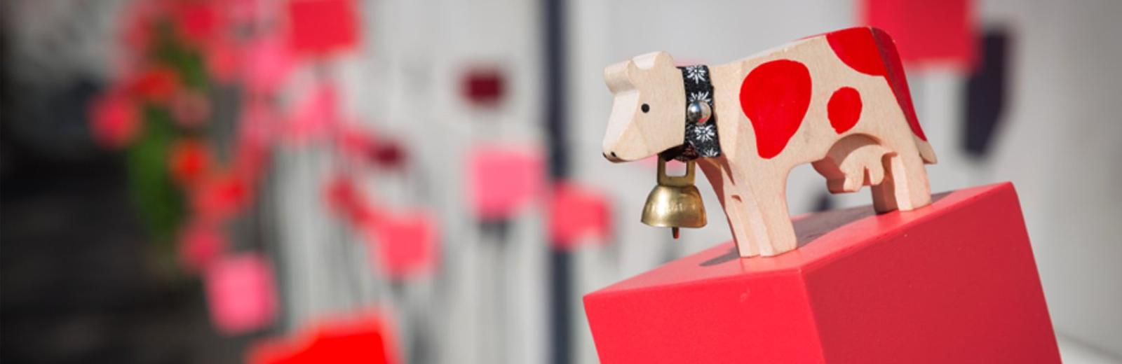 petite vache en bois