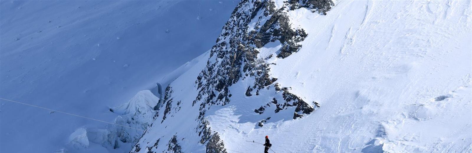 freddy nock tightrope walk near Pontresina 