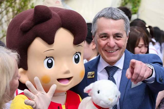 Ignazio Cassis at the Expo 2025 in Osaka