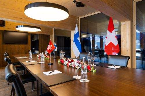 Meeting room in the House of Switzerland WEF