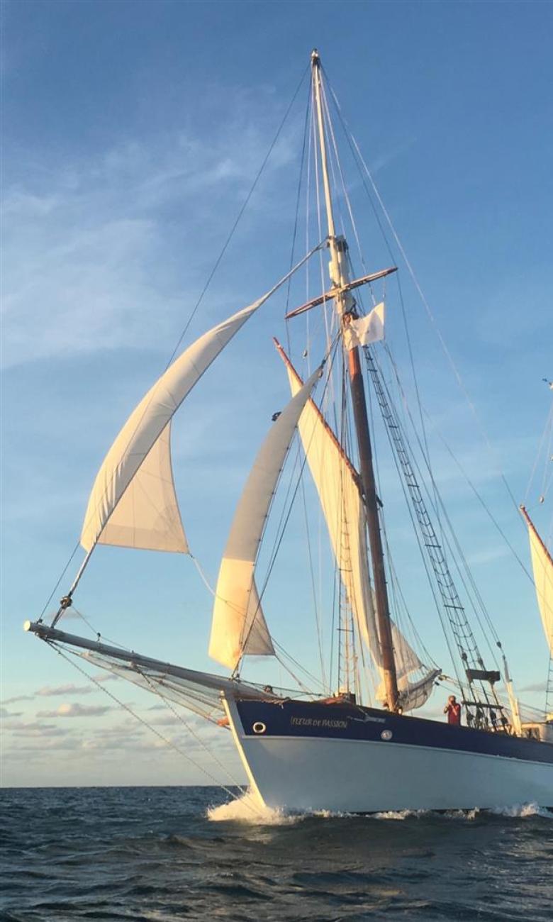 Swiss sailing boat Fleur de Passion