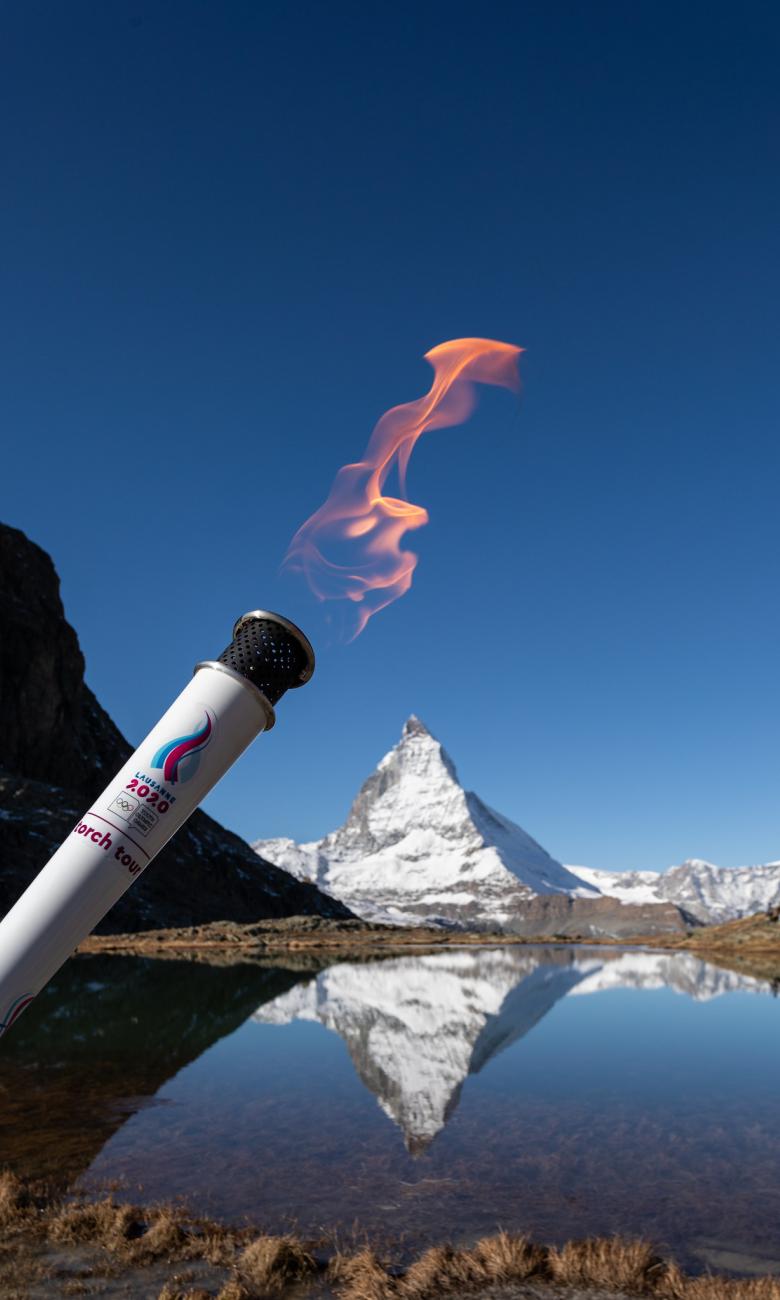 Flamme olympique, Zermatt