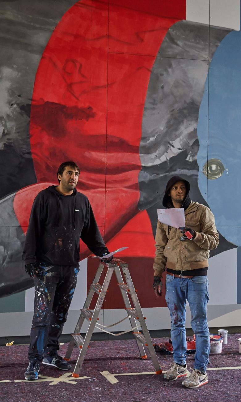  Christian Rebecchi e Pablo Togni all’opera ad Aalborf, in Danimarca, nel 2018. Foto di Allan Toft. © Nevercrew