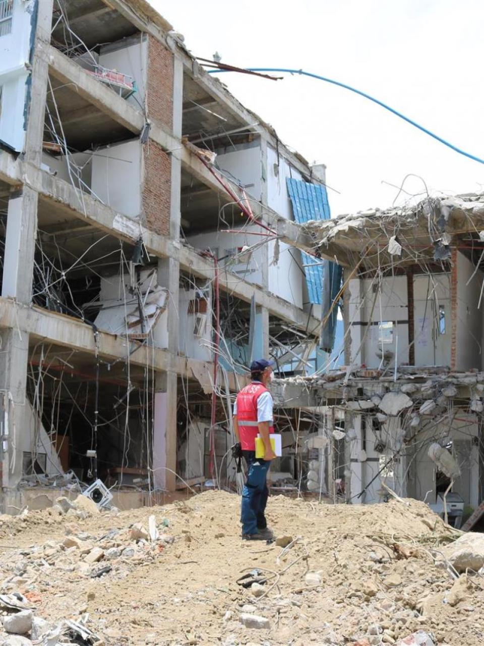 Swiss Humanitarian Aid expert in Sulawesi, Indonesia