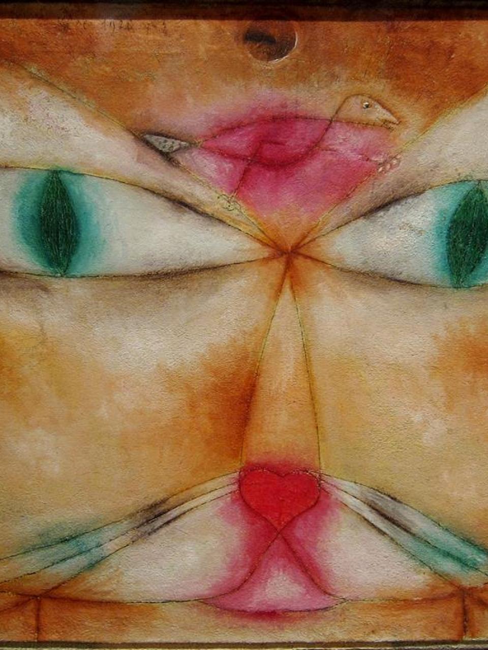 Paul Klee mit der Katze Fripouille, Possenhofen, 1921, Fotograf: Felix Klee, Zentrum Paul Klee, Bern, Schenkung Familie Klee, © Klee-Nachlassverwaltung, Hinterkappelen