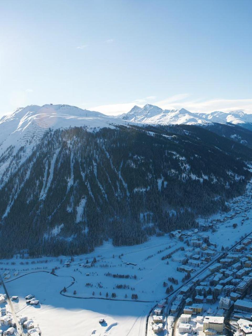 Vista aérea de Davos