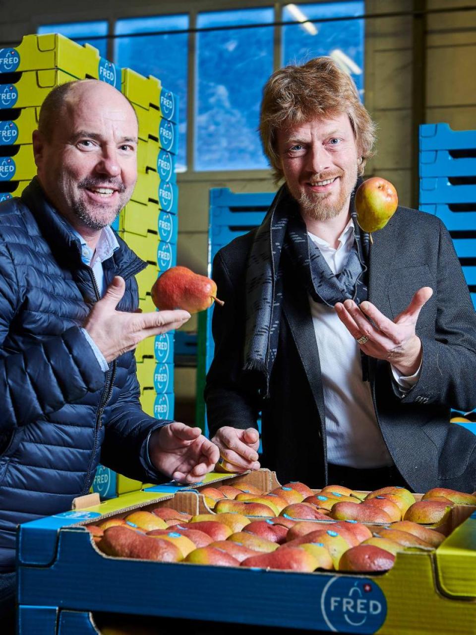 Michael Weber, head of VariCom, and Danilo Christen, creater of the variety © Sedrik Nemeth