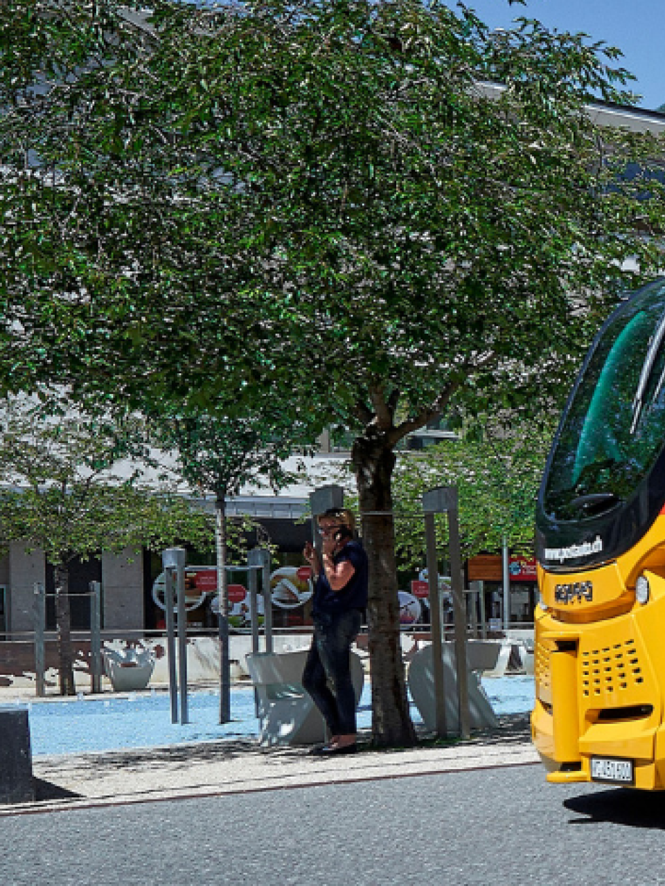 Self-driving shuttle operated by PostBus. © PostBus