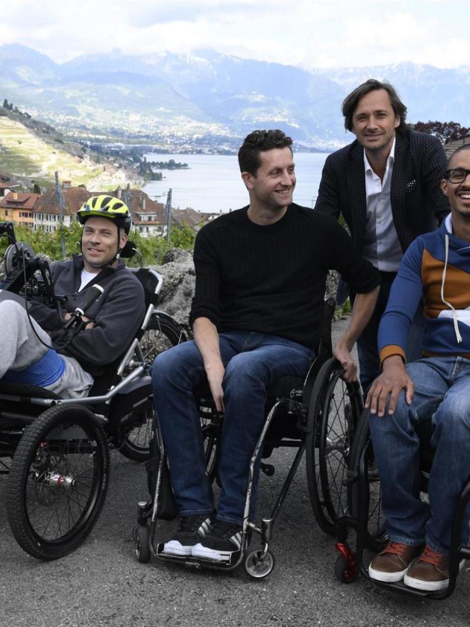 Sebastian, Gert-Jan, Grégoire und David