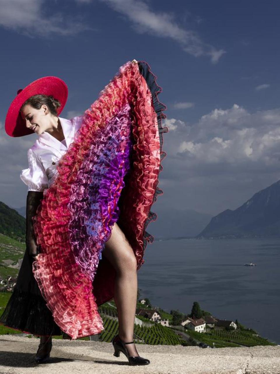 The Winegrowers' Festival 2019, Effeuilleuse costume, Flore Duboux. Fred Merz | Lundi 13 © Fête des Vignerons 2019