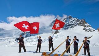 Swiss happy people